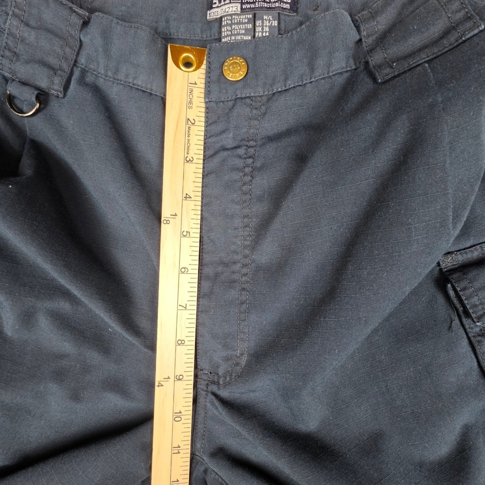 5.11 Tactical Series 74273 Mens Navy Blue Cargo Pants Ripstop Workwear 36x30 - Picture 5 of 13